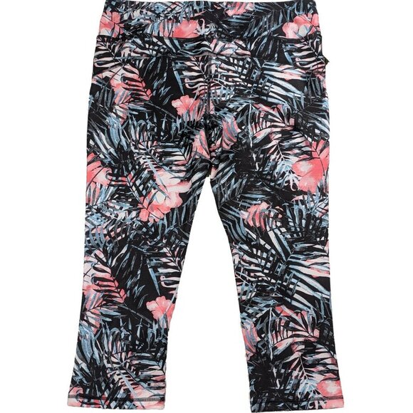 Marika Sport Cropped Tropical Print Leggings Size XL NWT - Picture 3 of 7